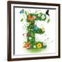 Beautiful Spring Letter "E"-Kesu01-Framed Premium Giclee Print