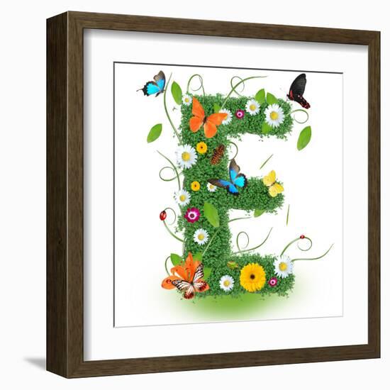 Beautiful Spring Letter "E"-Kesu01-Framed Art Print