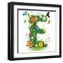 Beautiful Spring Letter "E"-Kesu01-Framed Art Print