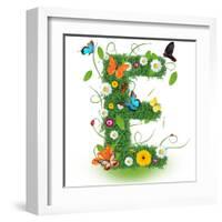 Beautiful Spring Letter "E"-Kesu01-Framed Art Print