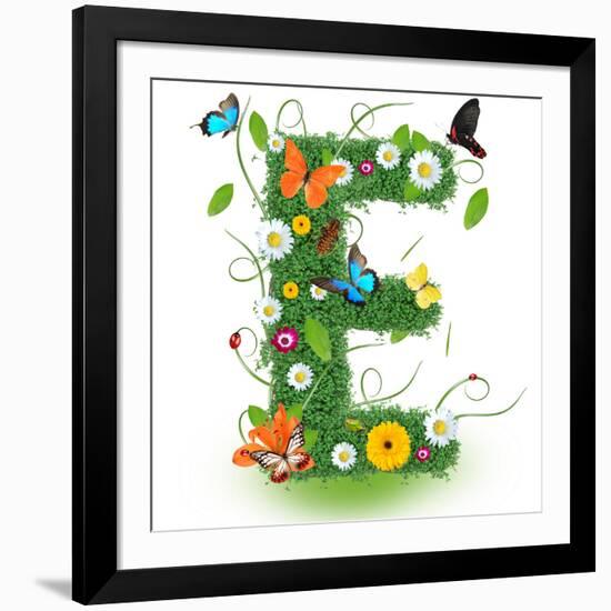 Beautiful Spring Letter "E"-Kesu01-Framed Art Print