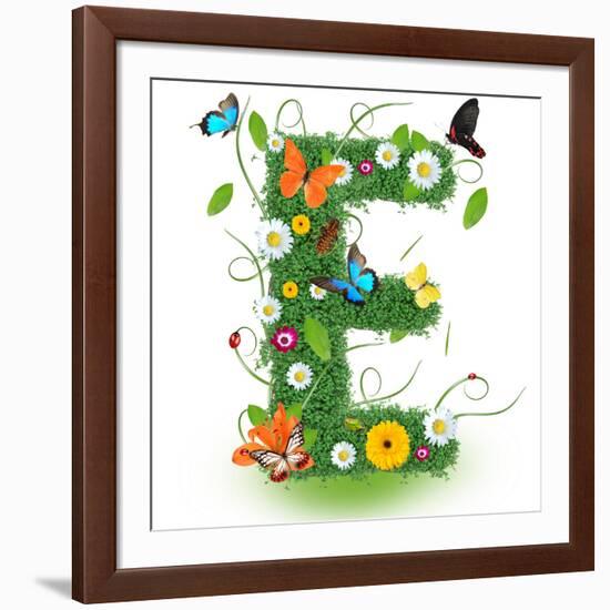 Beautiful Spring Letter "E"-Kesu01-Framed Art Print