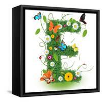 Beautiful Spring Letter "E"-Kesu01-Framed Stretched Canvas