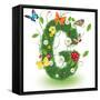 Beautiful Spring Letter "G"-Kesu01-Framed Stretched Canvas