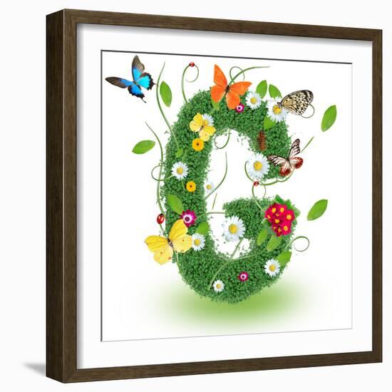 Beautiful Spring Letter "G"-Kesu01-Framed Premium Giclee Print