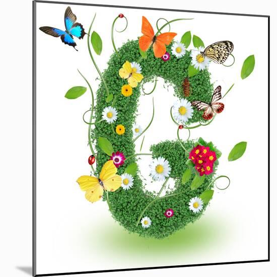 Beautiful Spring Letter "G"-Kesu01-Mounted Premium Giclee Print