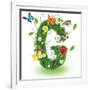 Beautiful Spring Letter "G"-Kesu01-Framed Premium Giclee Print