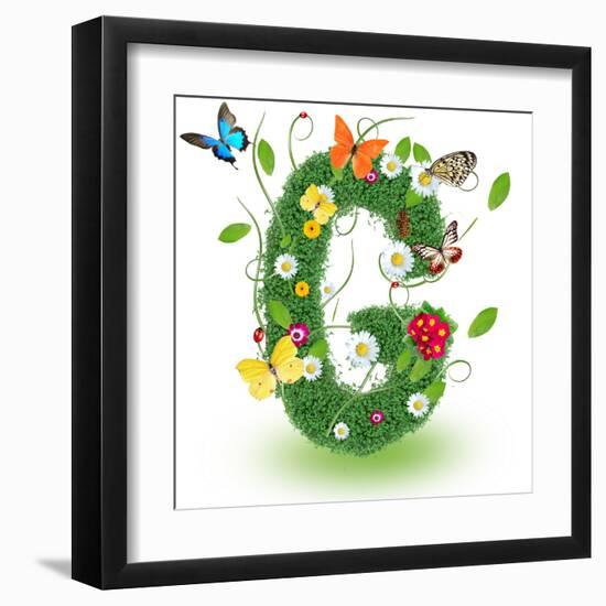 Beautiful Spring Letter "G"-Kesu01-Framed Art Print