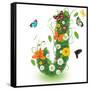 Beautiful Spring Letter "J"-Kesu01-Framed Stretched Canvas