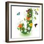 Beautiful Spring Letter "J"-Kesu01-Framed Premium Giclee Print