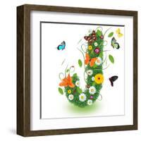 Beautiful Spring Letter "J"-Kesu01-Framed Art Print