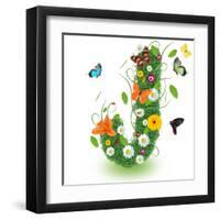 Beautiful Spring Letter "J"-Kesu01-Framed Art Print