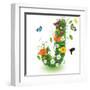 Beautiful Spring Letter "J"-Kesu01-Framed Art Print