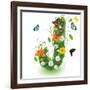 Beautiful Spring Letter "J"-Kesu01-Framed Art Print