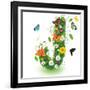 Beautiful Spring Letter "J"-Kesu01-Framed Art Print