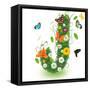 Beautiful Spring Letter "J"-Kesu01-Framed Stretched Canvas