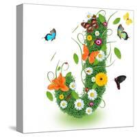 Beautiful Spring Letter "J"-Kesu01-Stretched Canvas