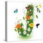 Beautiful Spring Letter "J"-Kesu01-Stretched Canvas