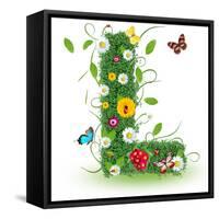 Beautiful Spring Letter "L"-Kesu01-Framed Stretched Canvas