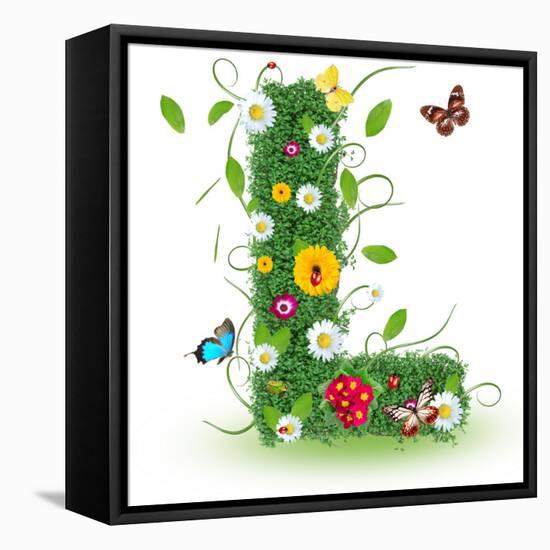 Beautiful Spring Letter "L"-Kesu01-Framed Stretched Canvas