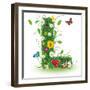 Beautiful Spring Letter "L"-Kesu01-Framed Premium Giclee Print