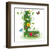 Beautiful Spring Letter "L"-Kesu01-Framed Art Print