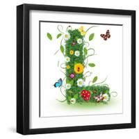 Beautiful Spring Letter "L"-Kesu01-Framed Art Print