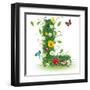 Beautiful Spring Letter "L"-Kesu01-Framed Art Print