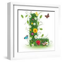 Beautiful Spring Letter "L"-Kesu01-Framed Art Print