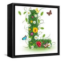 Beautiful Spring Letter "L"-Kesu01-Framed Stretched Canvas