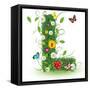 Beautiful Spring Letter "L"-Kesu01-Framed Stretched Canvas