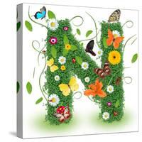 Beautiful Spring Letter "N"-Kesu01-Stretched Canvas