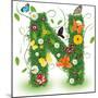 Beautiful Spring Letter "N"-Kesu01-Mounted Premium Giclee Print