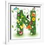 Beautiful Spring Letter "N"-Kesu01-Framed Art Print