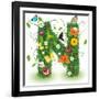 Beautiful Spring Letter "N"-Kesu01-Framed Art Print