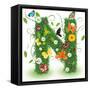 Beautiful Spring Letter "N"-Kesu01-Framed Stretched Canvas