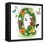 Beautiful Spring Letter "Q"-Kesu01-Framed Stretched Canvas