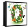 Beautiful Spring Letter "Q"-Kesu01-Framed Stretched Canvas