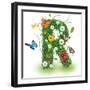 Beautiful Spring Letter "R"-Kesu01-Framed Art Print