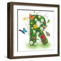 Beautiful Spring Letter "R"-Kesu01-Framed Art Print