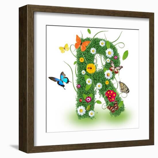 Beautiful Spring Letter "R"-Kesu01-Framed Art Print