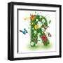 Beautiful Spring Letter "R"-Kesu01-Framed Art Print