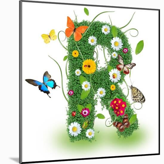 Beautiful Spring Letter "R"-Kesu01-Mounted Art Print