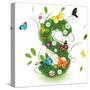 Beautiful Spring Letter "S"-Kesu01-Stretched Canvas