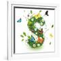 Beautiful Spring Letter "S"-Kesu01-Framed Art Print