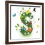 Beautiful Spring Letter "S"-Kesu01-Framed Art Print