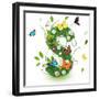 Beautiful Spring Letter "S"-Kesu01-Framed Art Print