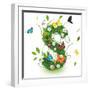 Beautiful Spring Letter "S"-Kesu01-Framed Art Print