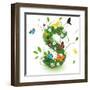 Beautiful Spring Letter "S"-Kesu01-Framed Art Print