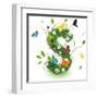 Beautiful Spring Letter "S"-Kesu01-Framed Art Print